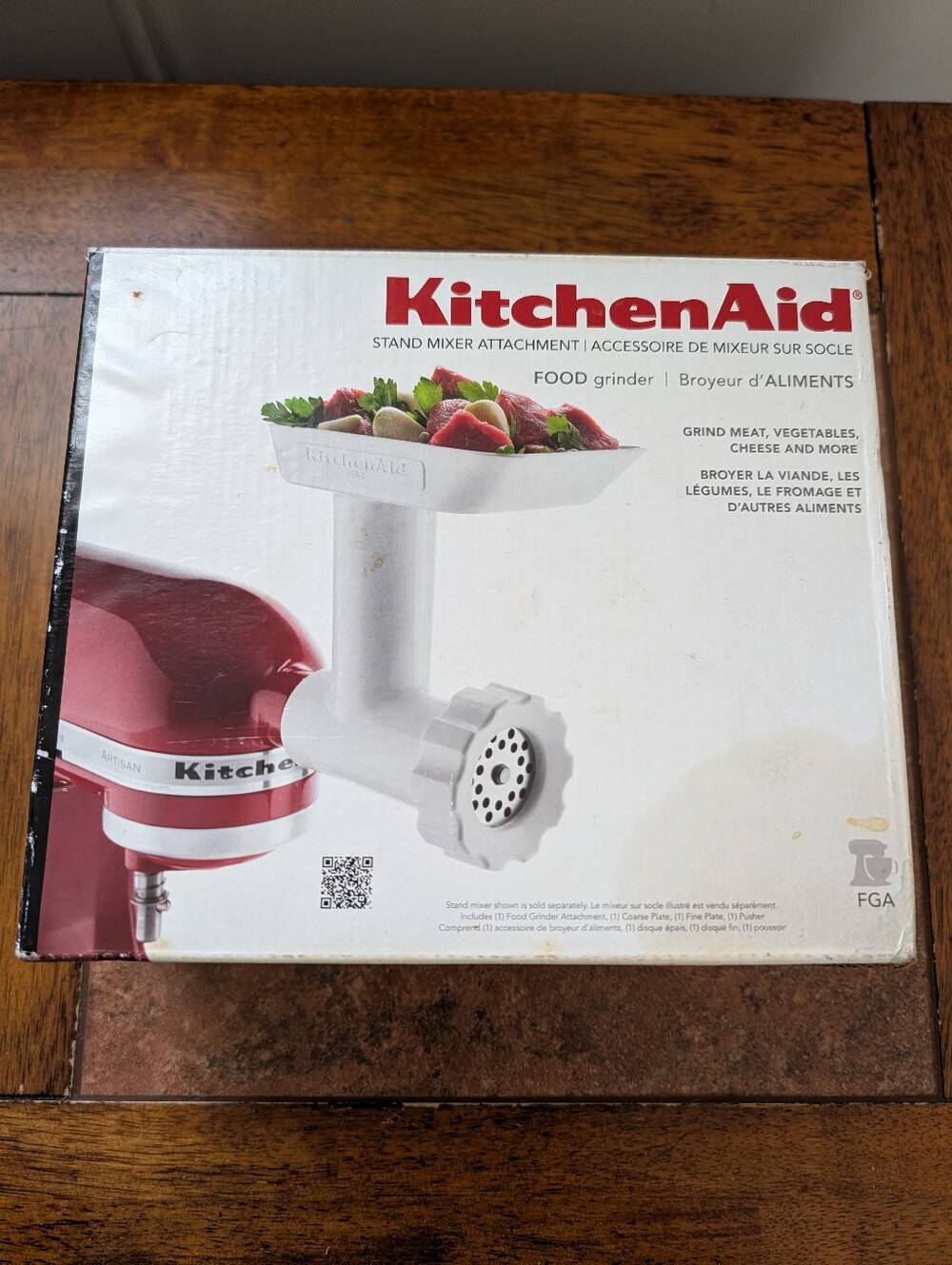 KitchenAid White Food Grinder Attachment Fga-2 Pre Owned
